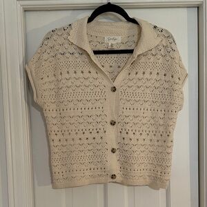 Women's Cream Knit Sweater